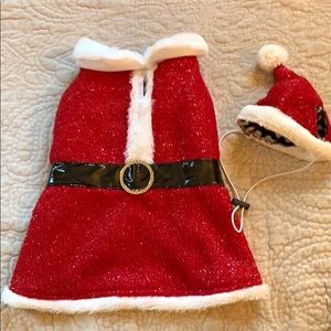 NWOT Mrs Santa costume for small dogs
